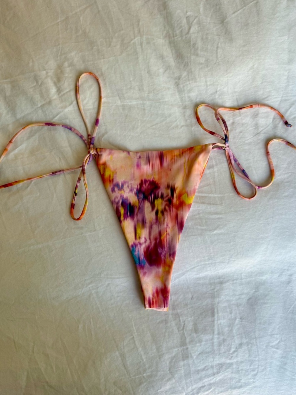 Elsa Tie-Dye String Bikini Bottoms in Eze